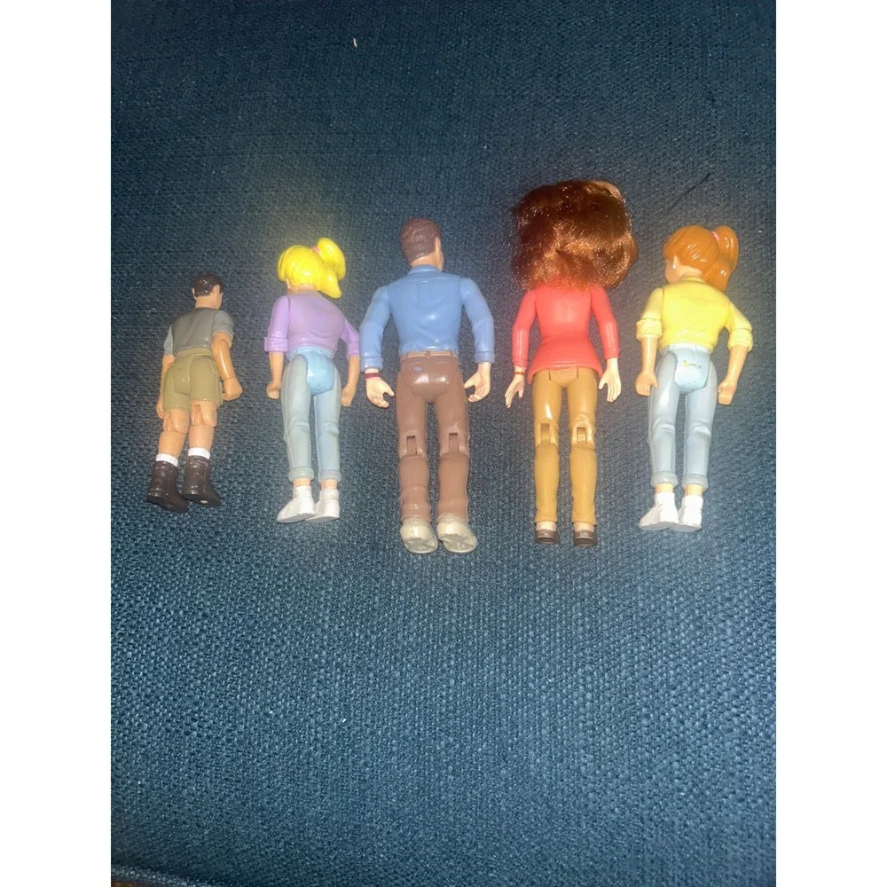 Vintage Fisher Price Loving Family Dollhouse Figures Lot 5 Poseable People 1990s